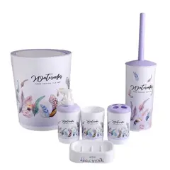 GENERICO - Set Juego De Baño 6 Piezas Accesorios Elegante