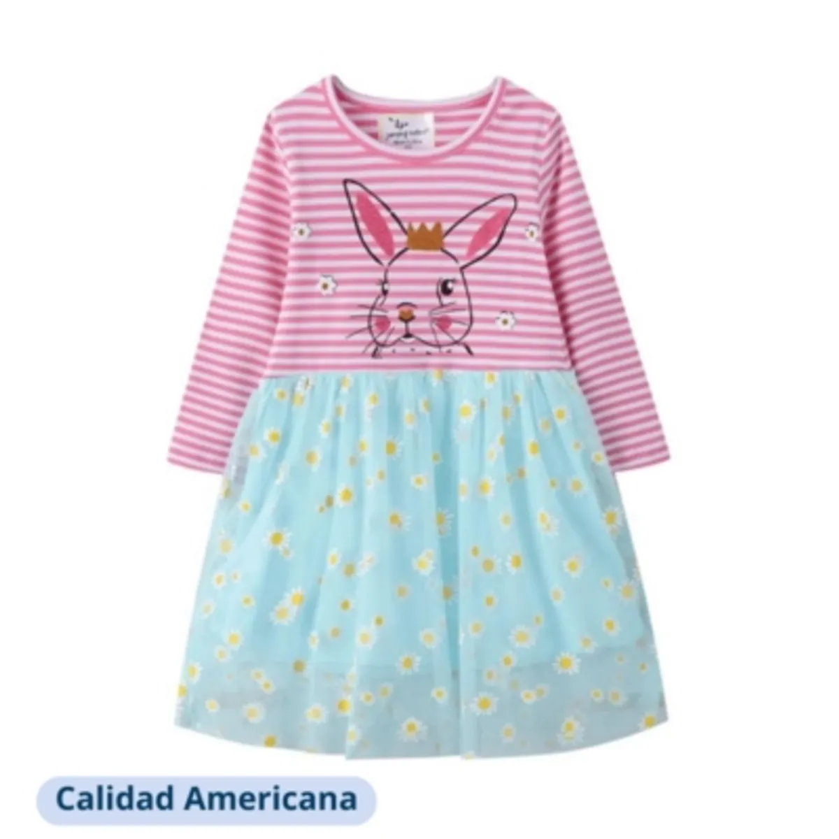 JUMP KIDS - Vestido Manga Larga Tul Niña