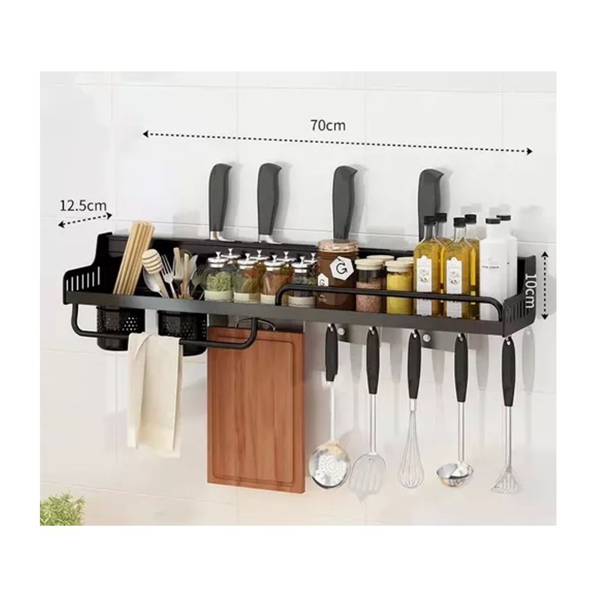 GENERICO - Estante De Pared Organizador De Cocina Para Condimentos