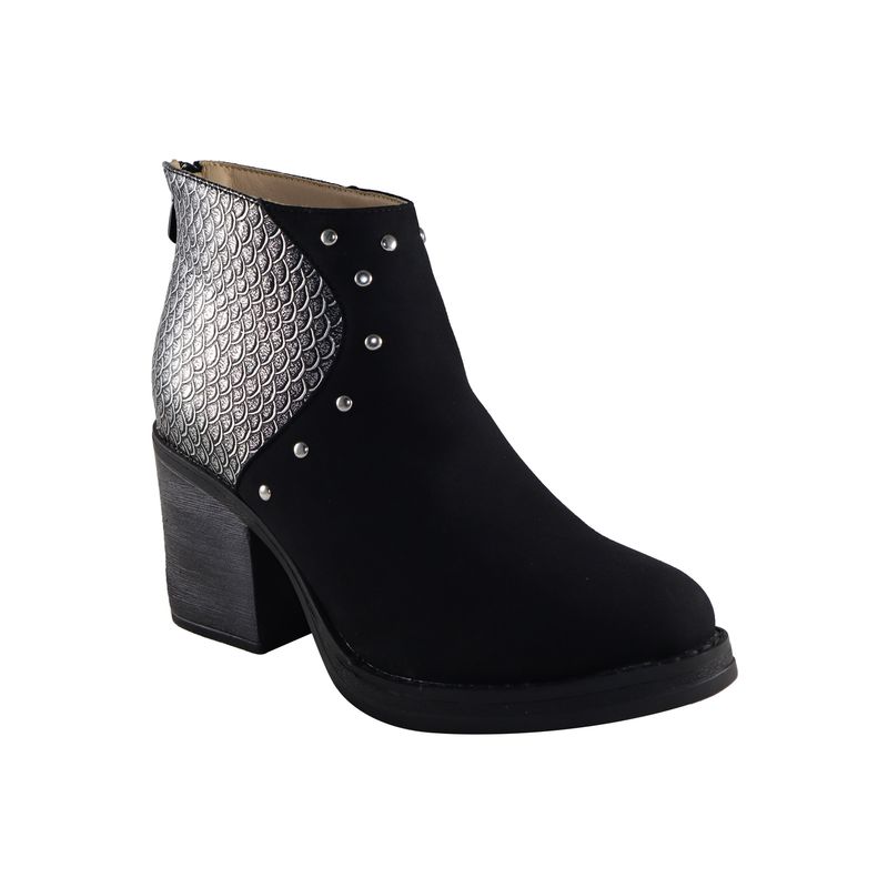 DINASTELLA - Botin alto alligator Negro Danicolle
