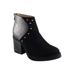 DINASTELLA - Botin alto alligator Negro Danicolle