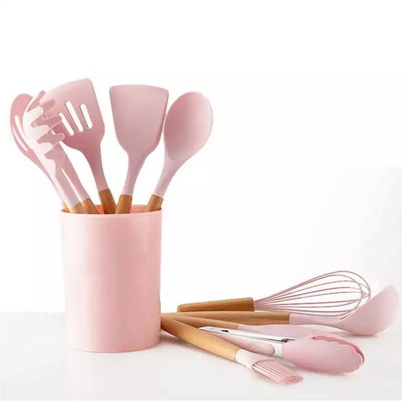 GENERICO - Set 11 Utensilios De Cocina De Silicona