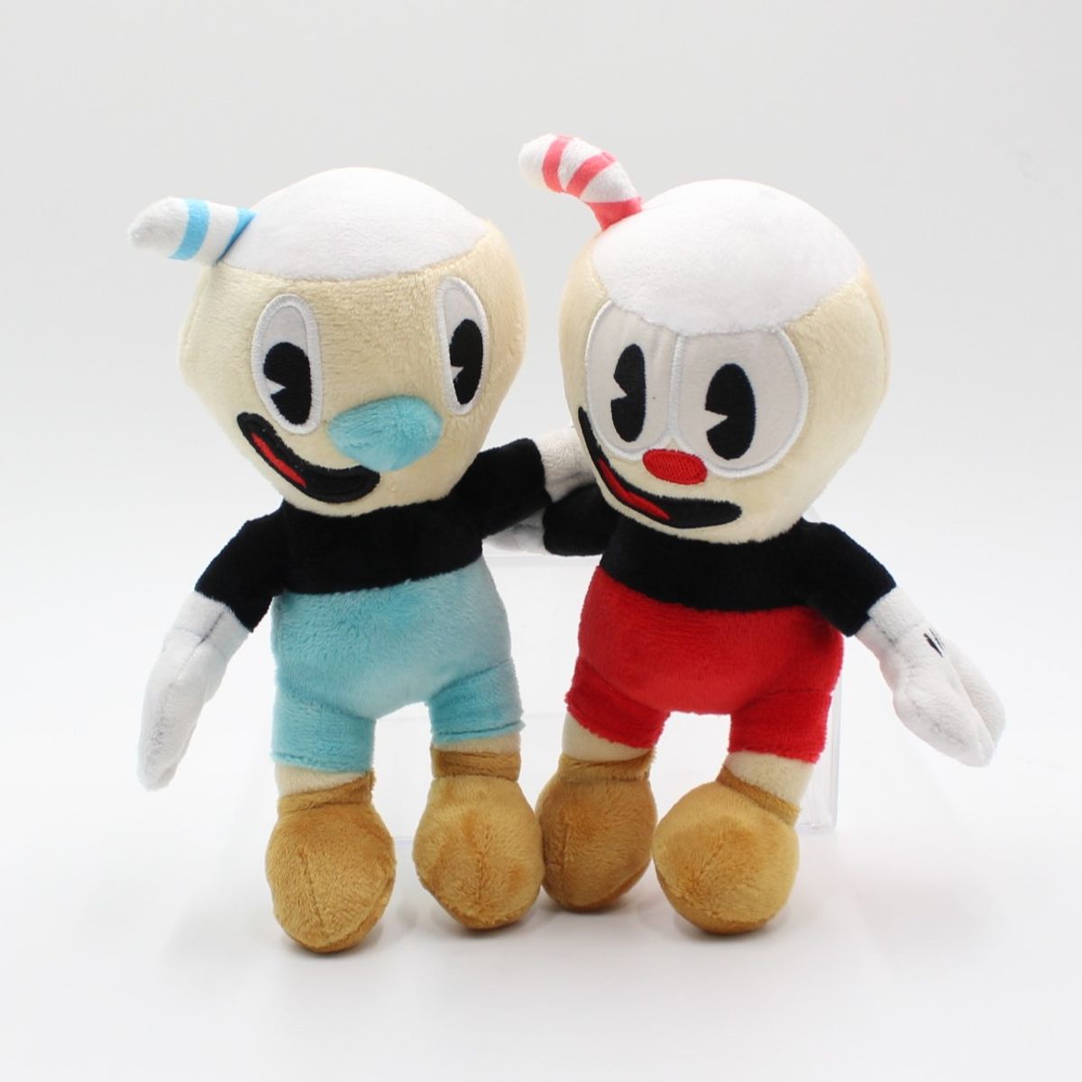 GENERICO - Pack peluches Cuphead y Mugman 23cm