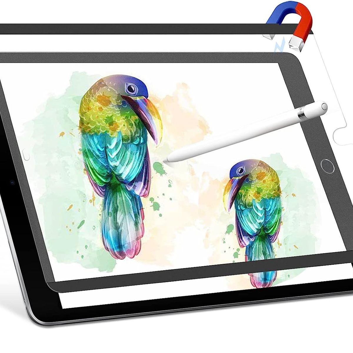 GENERICO - Lamina Magnética Papel Para iPad 10.2 Paperfeel Desmontable