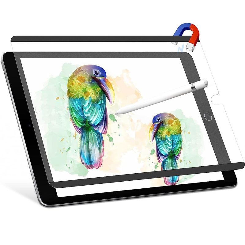 GENERICO - Lamina Magnética Papel Para iPad 10.2 Paperfeel Desmontable