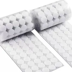 GENERICO - Velcro autoadhesivo circulares 108 pares blancos
