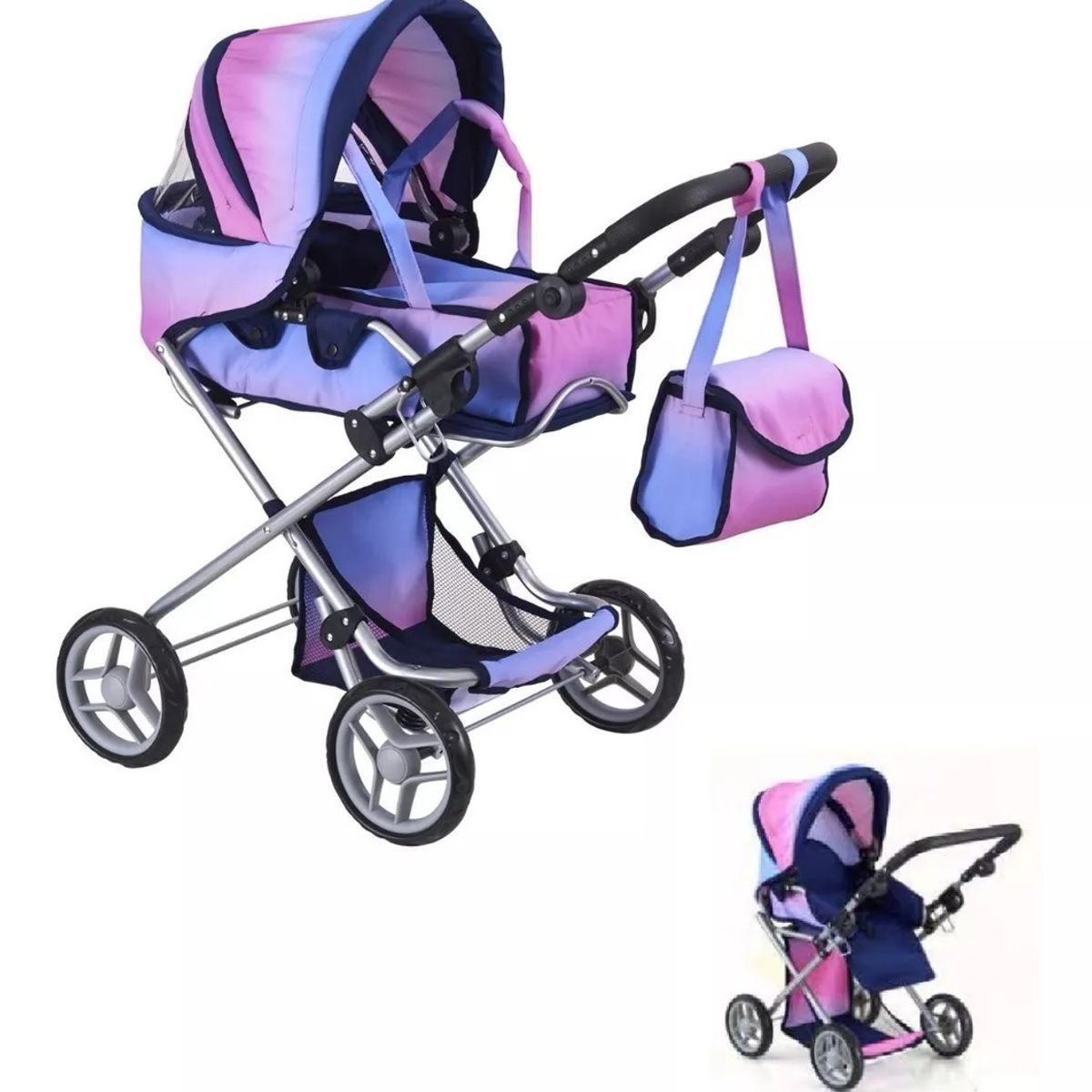 BESTOYS - Coche Muñeca Travel Xl Y Bolso Multicolor Bestoys