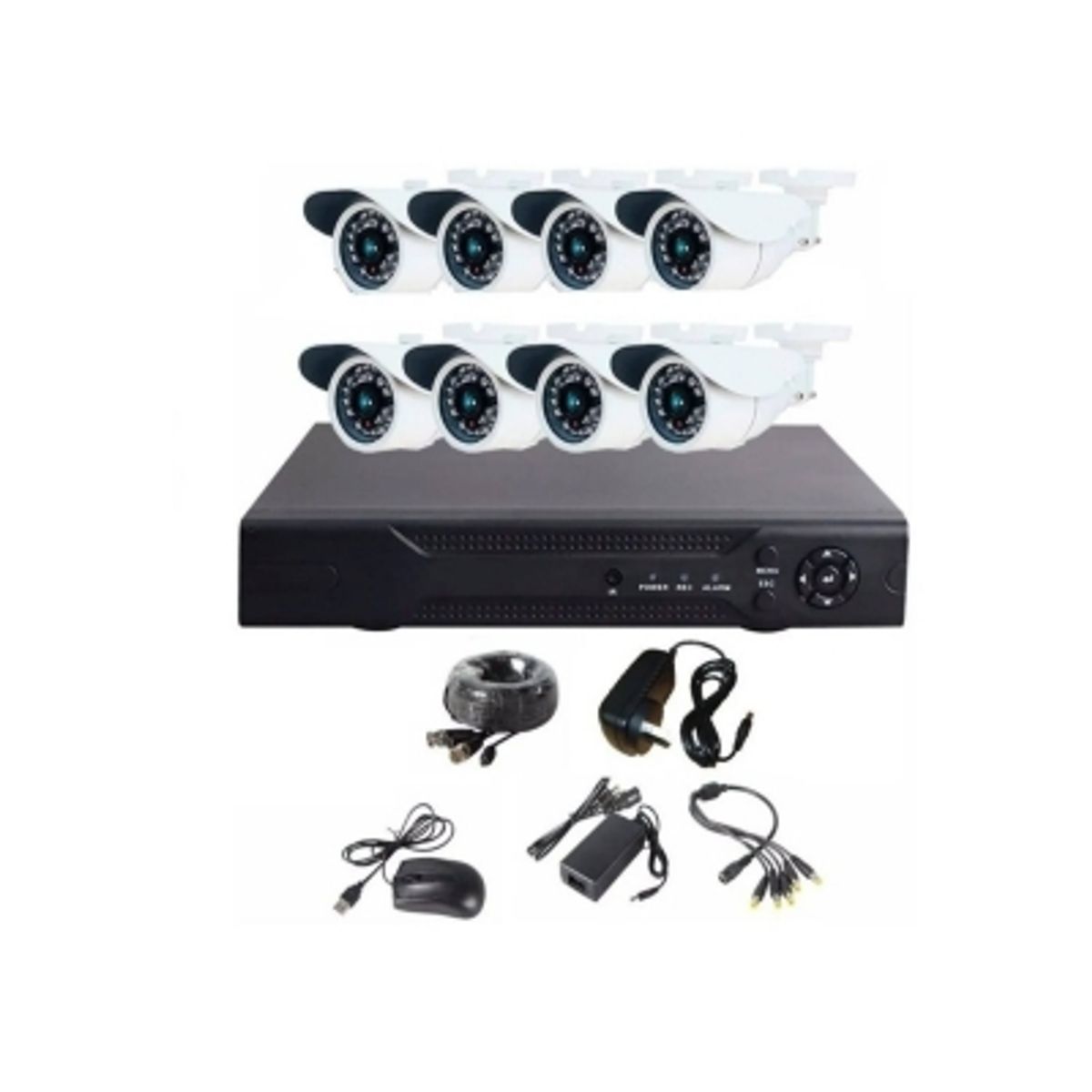 GENERICO - Kit 8 Cámaras De Seguridad Circuito Cerrado