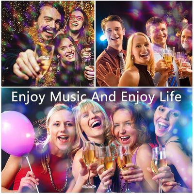 Imagen 2 del producto Mini bola disco giratoria carrete RGB usb lampara