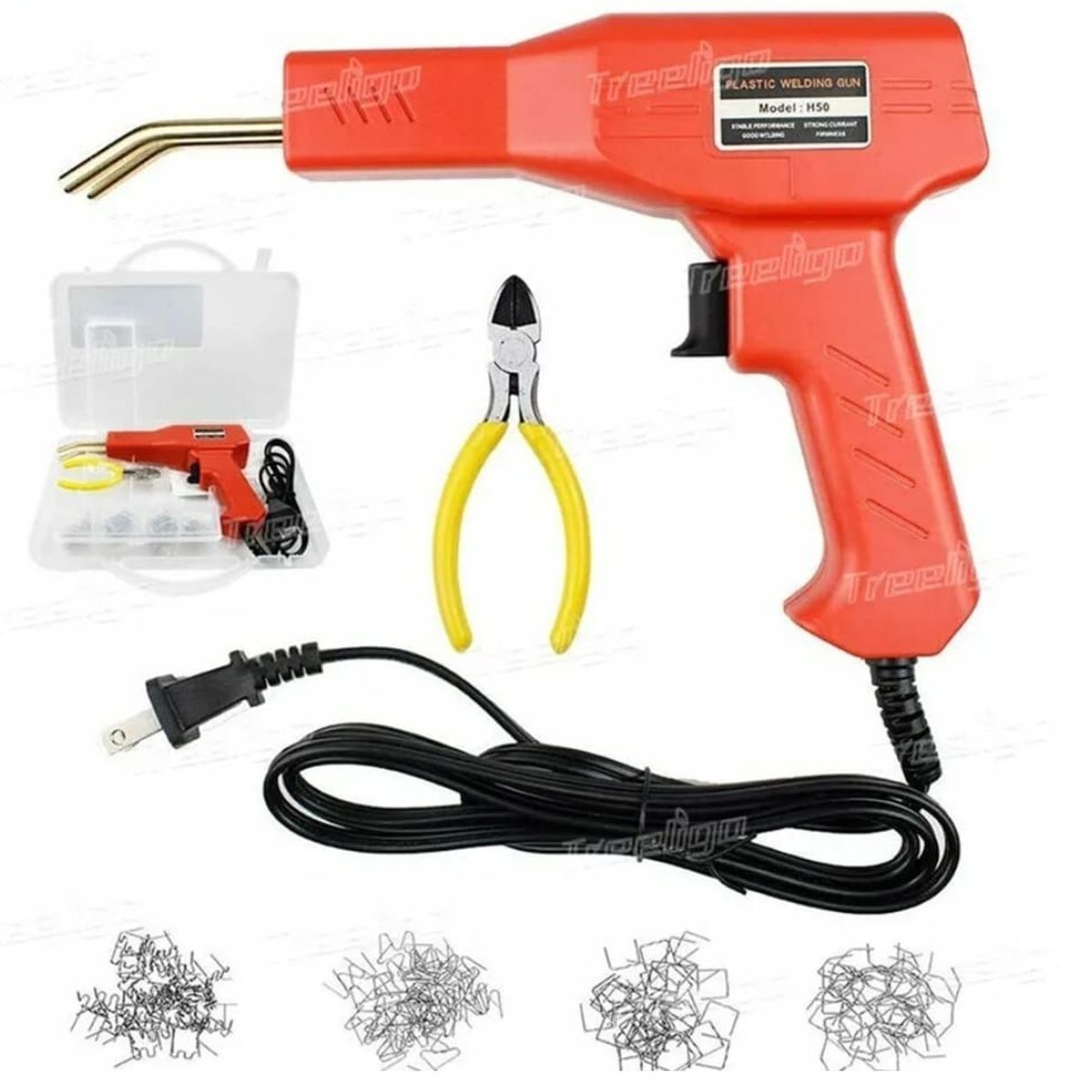GENERICO - Soldadora Plástico Grapadora Alta Potencia Kit Reparación