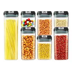 GENERICO - Set de 7 Contenedores Alimentos Herméticos Premium