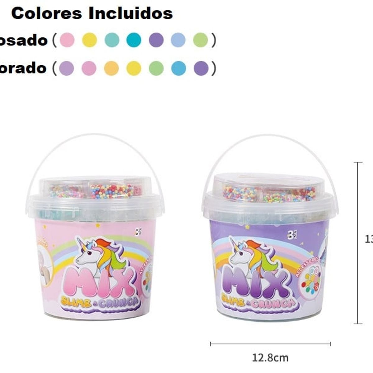ZG STORE - Regalo Niño Juego Kit Slime 700ml 7 Colores Accesorios-