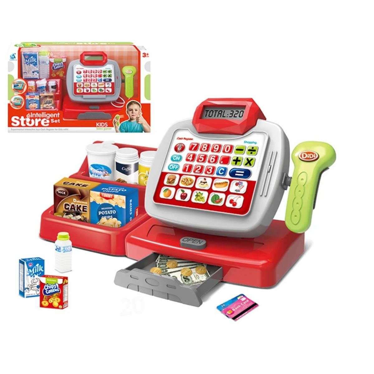 OEM - Caja Registradora Juguete Calculadora Accesorios