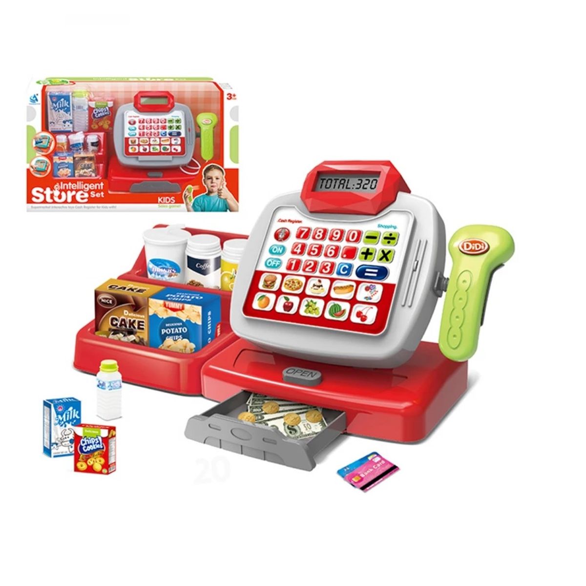 OEM - Caja Registradora Juguete Calculadora Accesorios