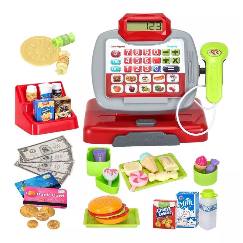 OEM - Caja Registradora Juguete Calculadora Accesorios