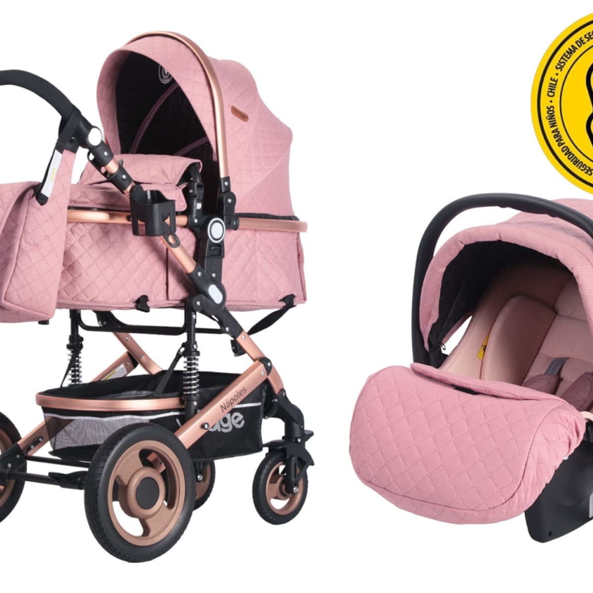 VOYAGE - Coche Travel System Napoles Pink