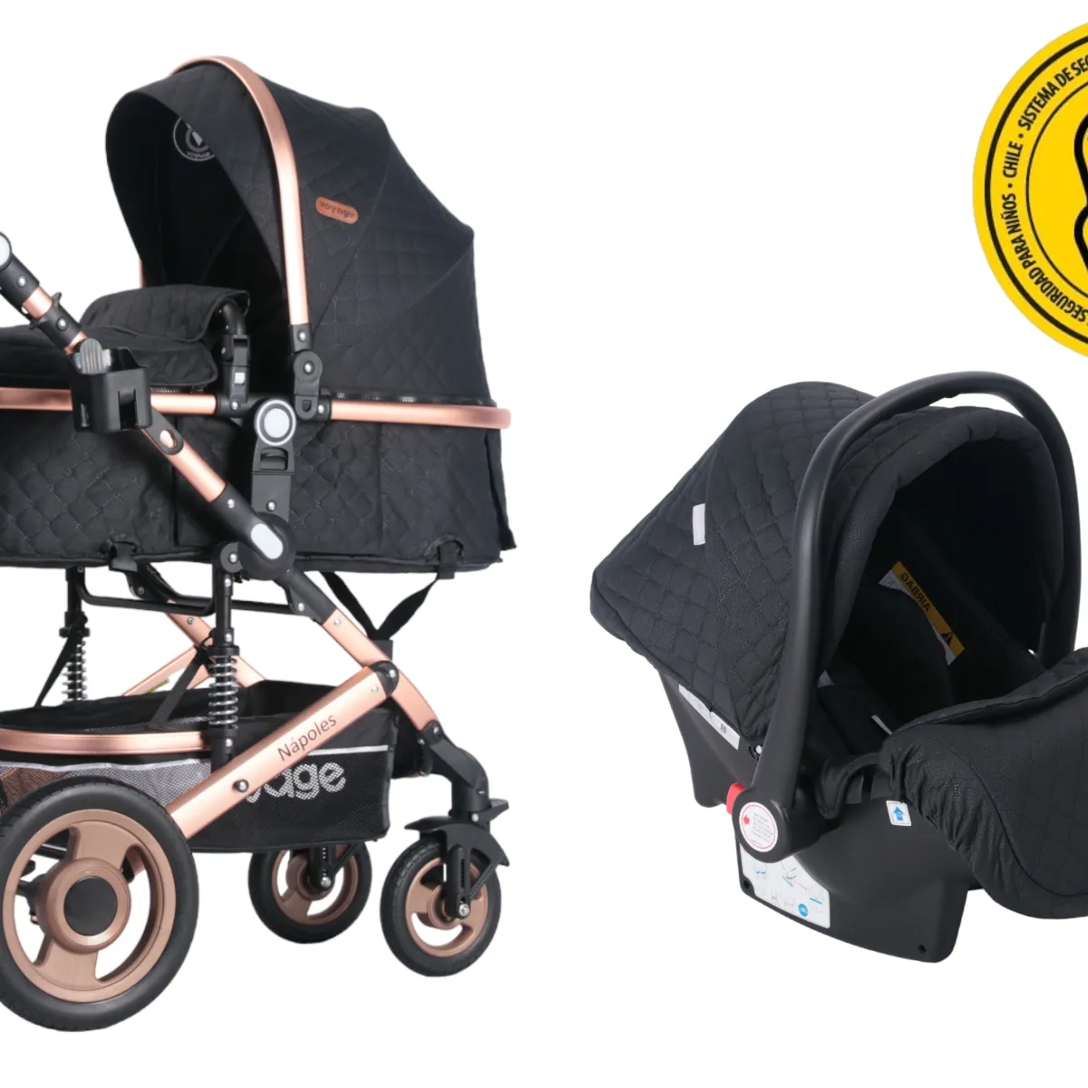 VOYAGE - Coche Travel System Napoles Black