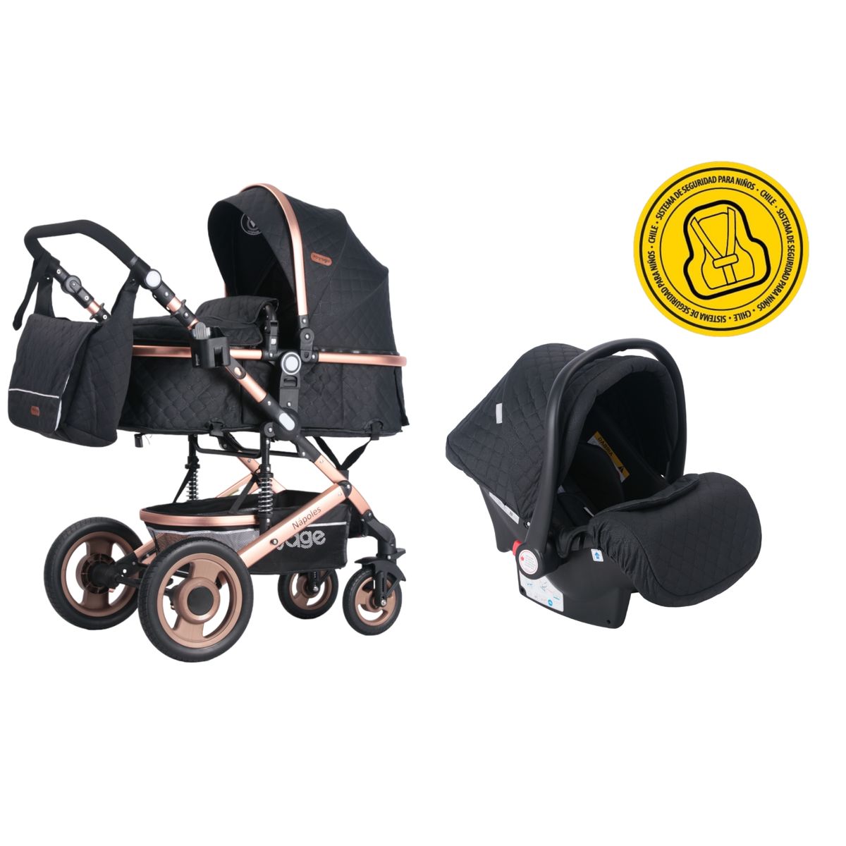 VOYAGE - Coche Travel System Napoles Black