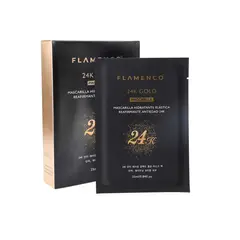 FLAMENCO - Pack 10 Mascarilla Hidrantante Elástica 24K Gold