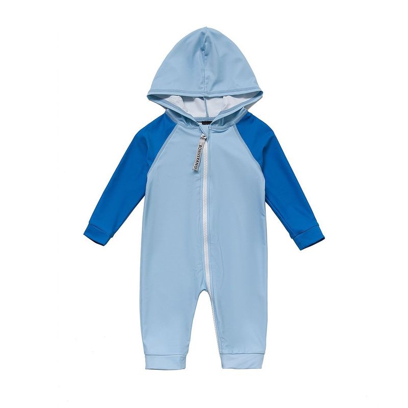 BONVERANO - Bebé Niño Manga Larga UV Traje Baño una Pieza cremallera