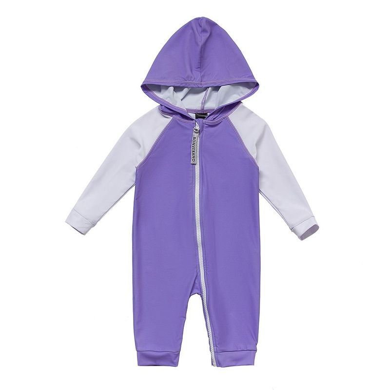 BONVERANO - Bebé Niño Manga Larga UV Traje Baño una Pieza cremallera