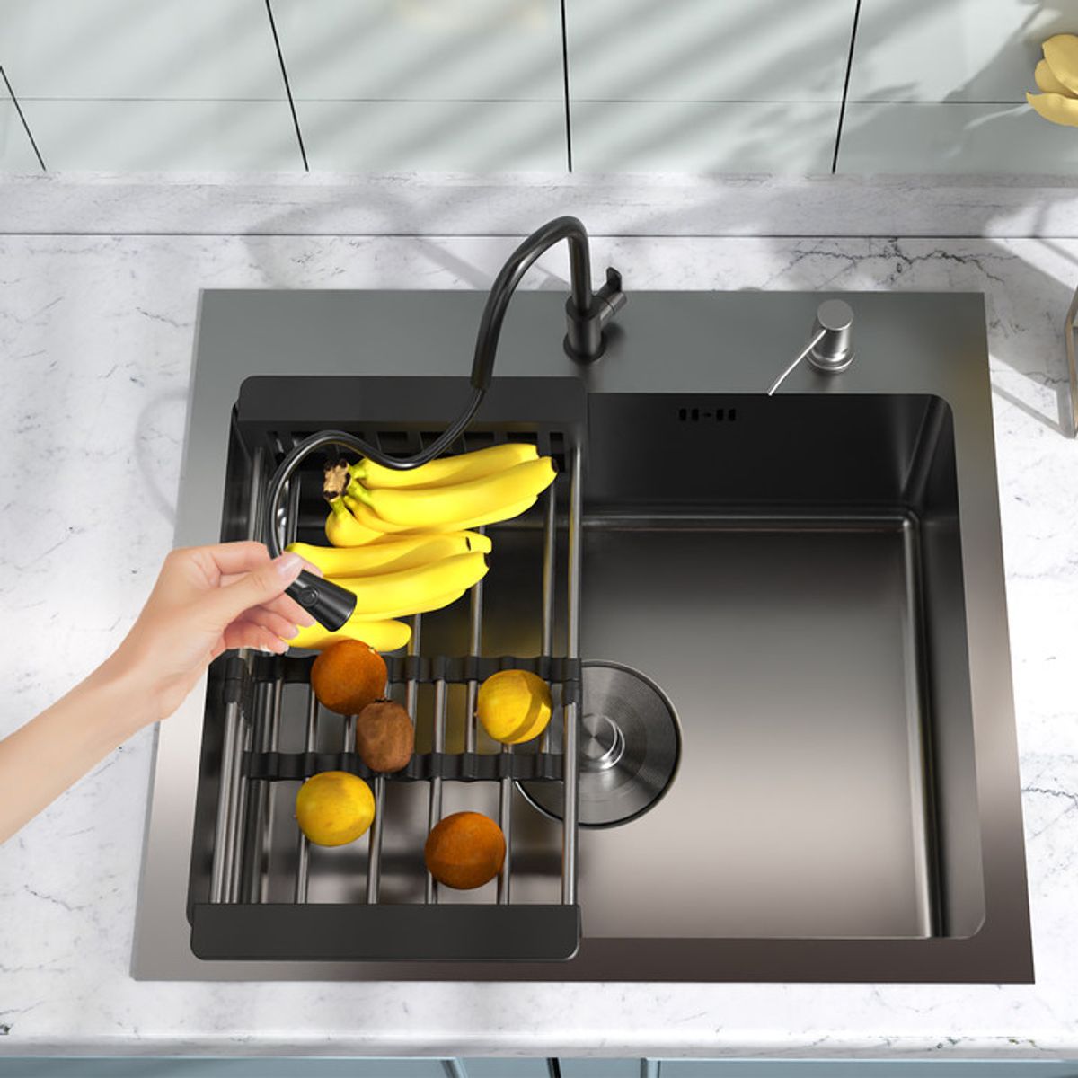 AIZO - AIZO Lavaplatos De Cocina Empotrable 45x50cm Con Accesorios