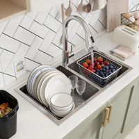 Lavaplatos Rejilla Dispensador 65x40cm Acero inoxidable-