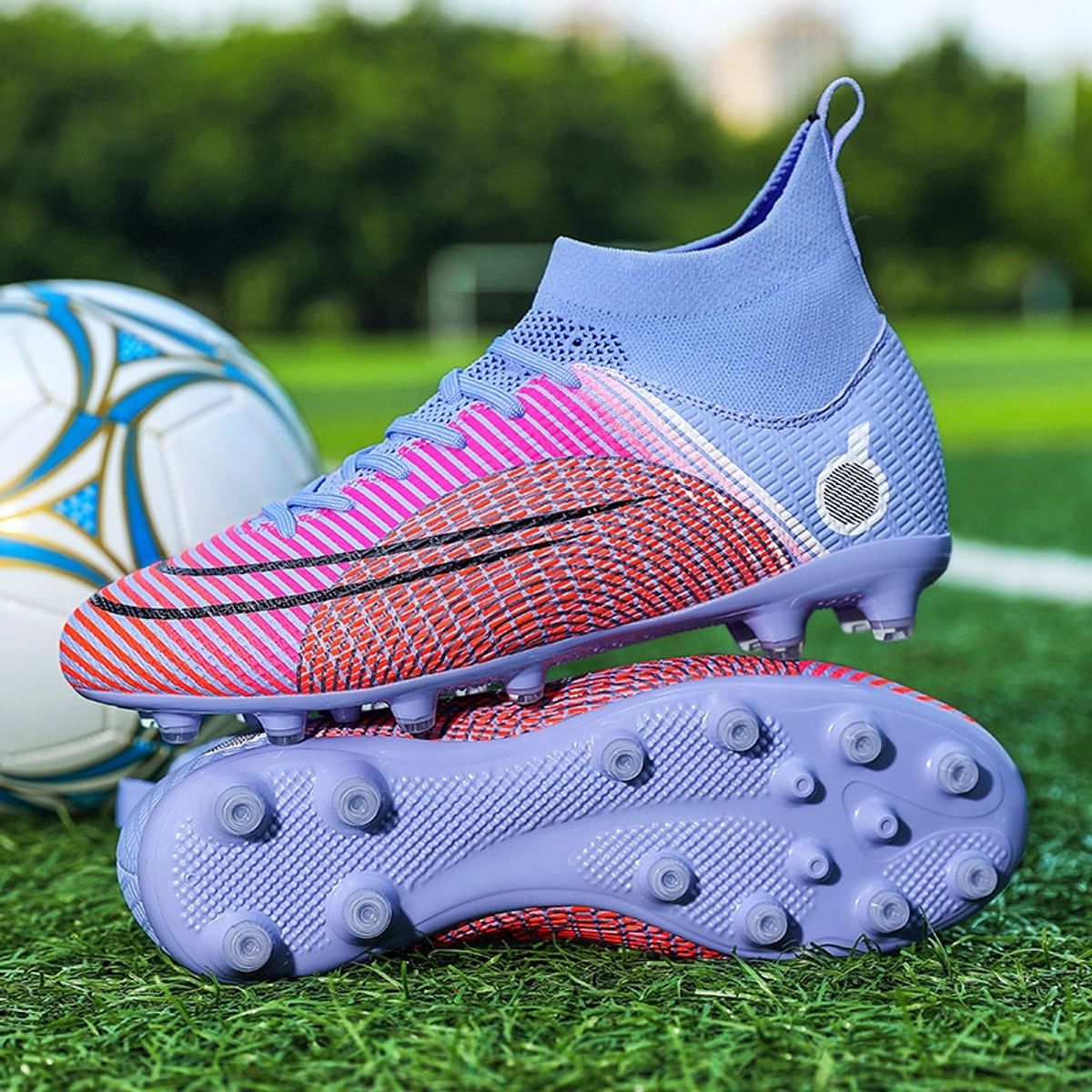 BLWOENS - Zapatillas de fútbol para hombre turf hightop AG  Zapatos hombre