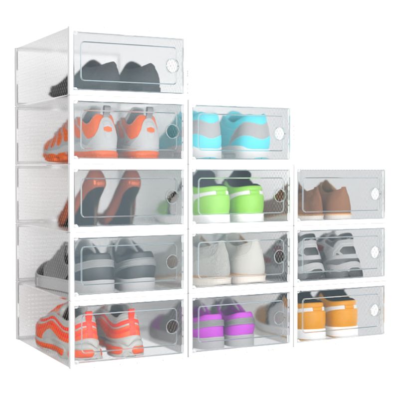 AIZO - Caja Organizadora De Zapatos Set 12 Unidade Apilables Firmes