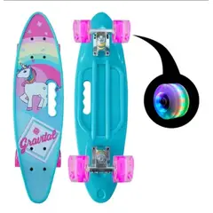 GENERICO - Skate Penny Cruiser Patineta Unicornio Azul