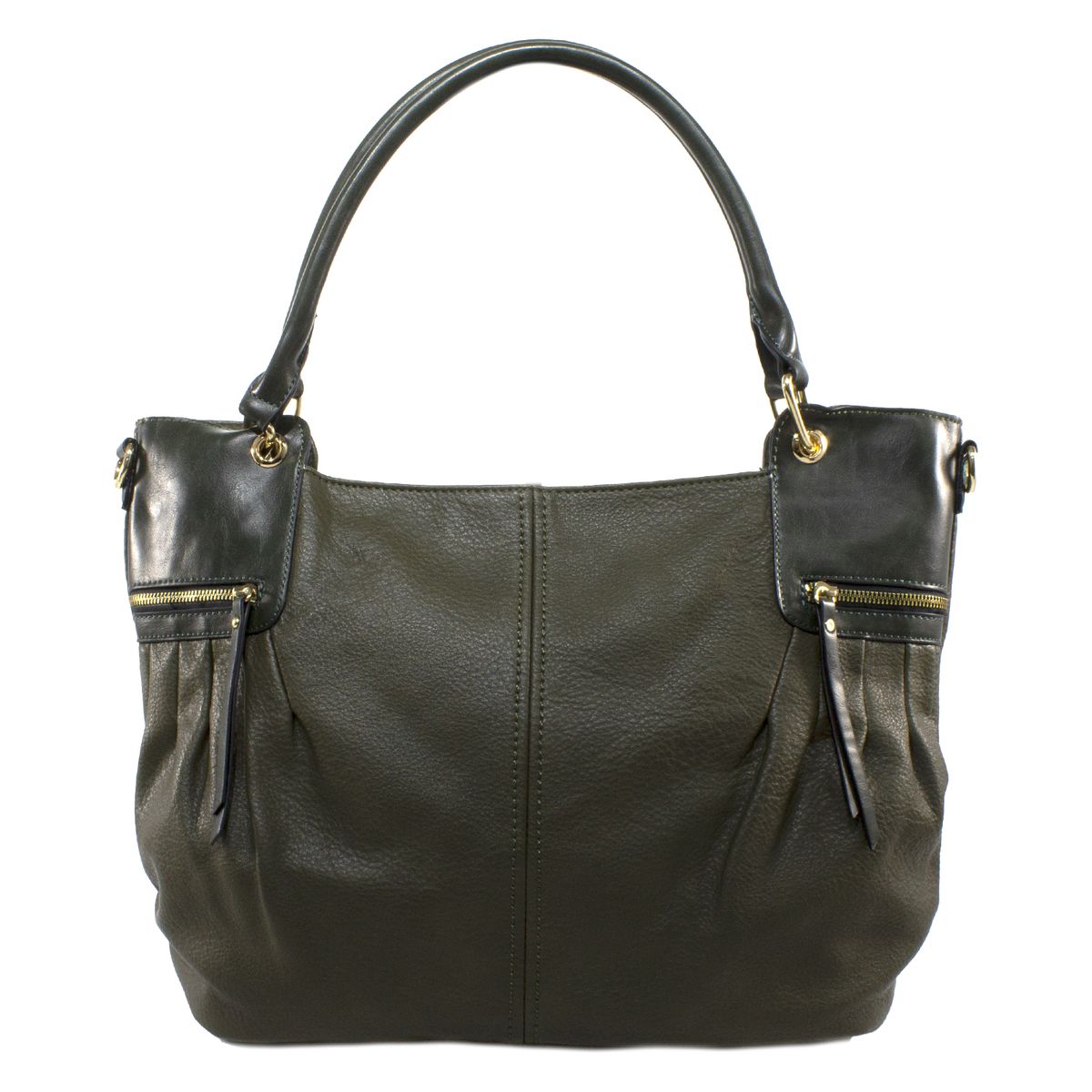 MAILEA - Cartera ecocuero clasica para mujer verde