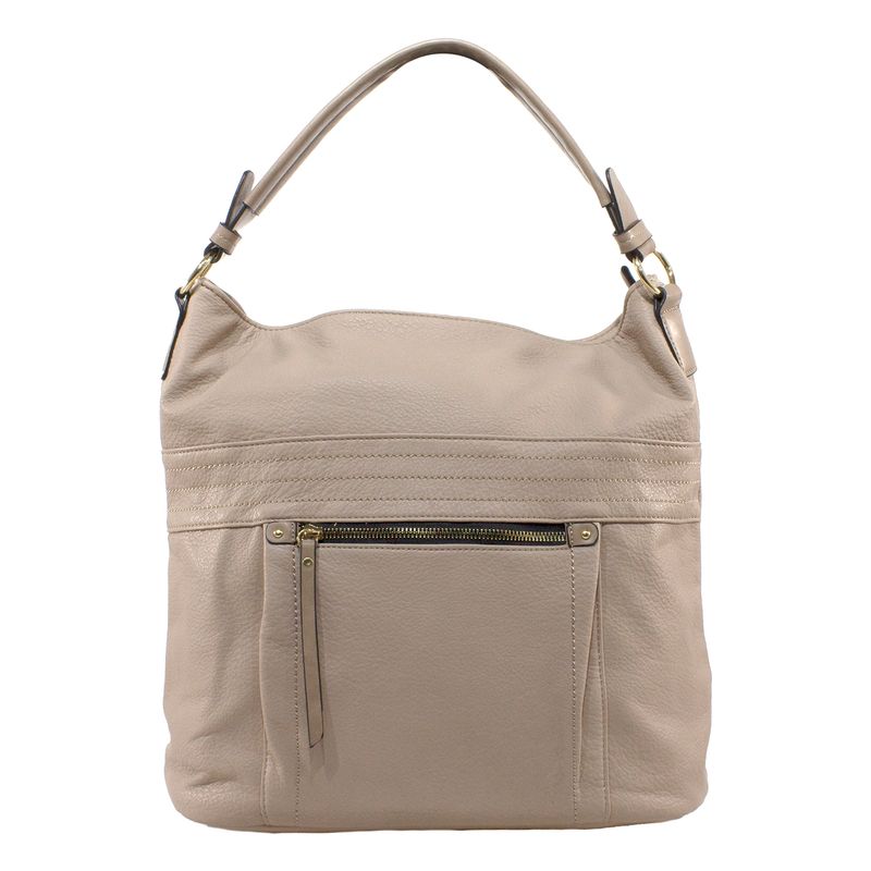 MAILEA - Cartera ecocuero clasica para mujer taupe