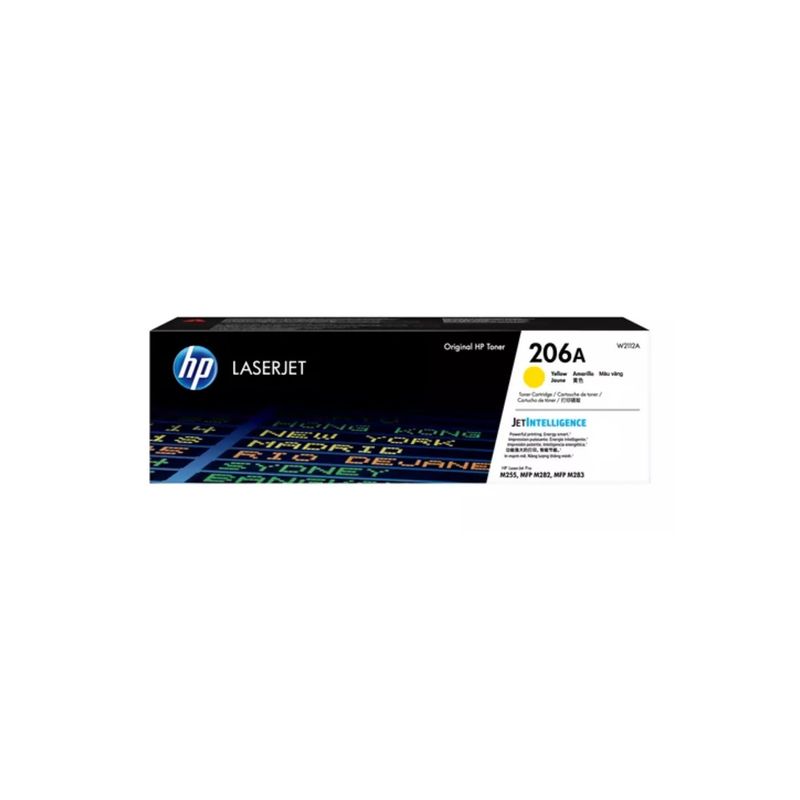 HP - Cartucho Tóner HP 206A Amarillo 1250 pag LaserJet Original HP