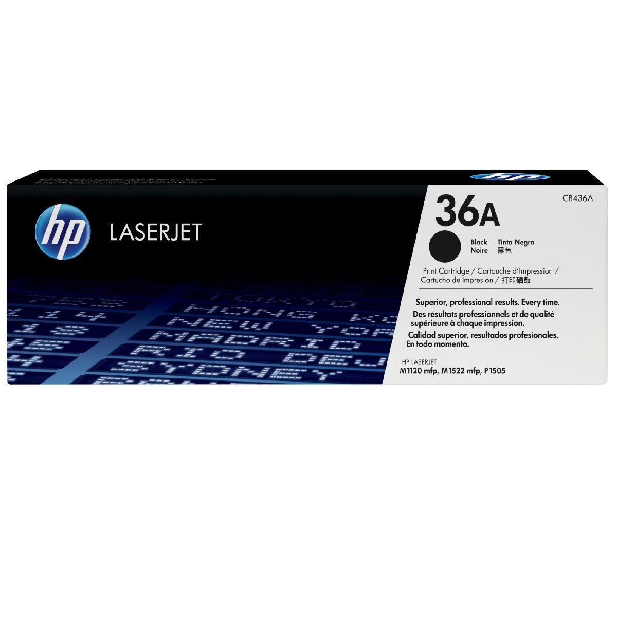 HP - Cartucho de Tóner HP 36A Negro 2000 pag LaserJet Original HP