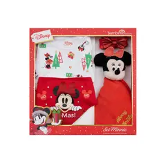 BAMBINO - Set 4 Piezas Navidad Blanco Minnie Niña 0-3 Meses