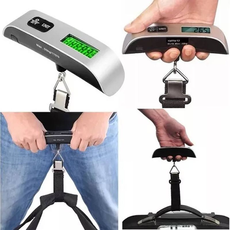 GENERICO - Pesa Balanza Digital Maleta Para Colgar 50kg