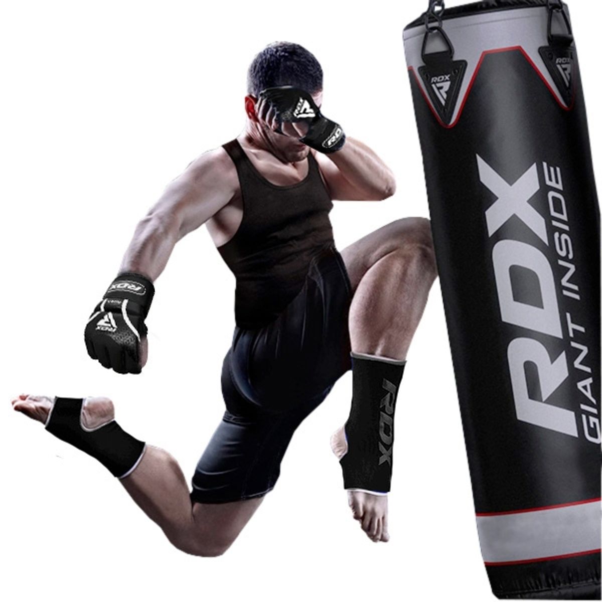 RDX - Muñequeras Soporte - Rdx - Aura T17 Black - Hwn-t17b