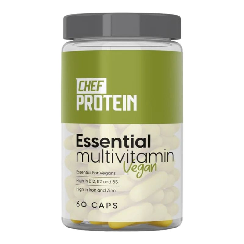 CHEFPROTEIN - MULTIVITAMINICO ESSENTIAL VEGAN 60 CAPS – CHEF PROTEIN