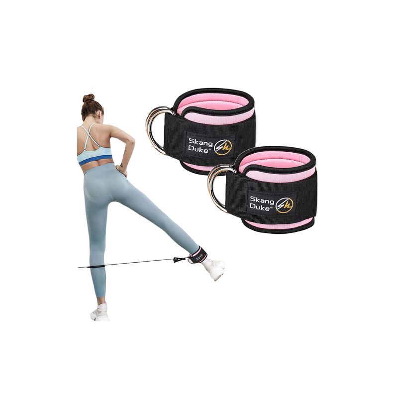 GENERICO - Par Tobillera Para Gimnasio Gym Polea Pesas Gluteos Pierna