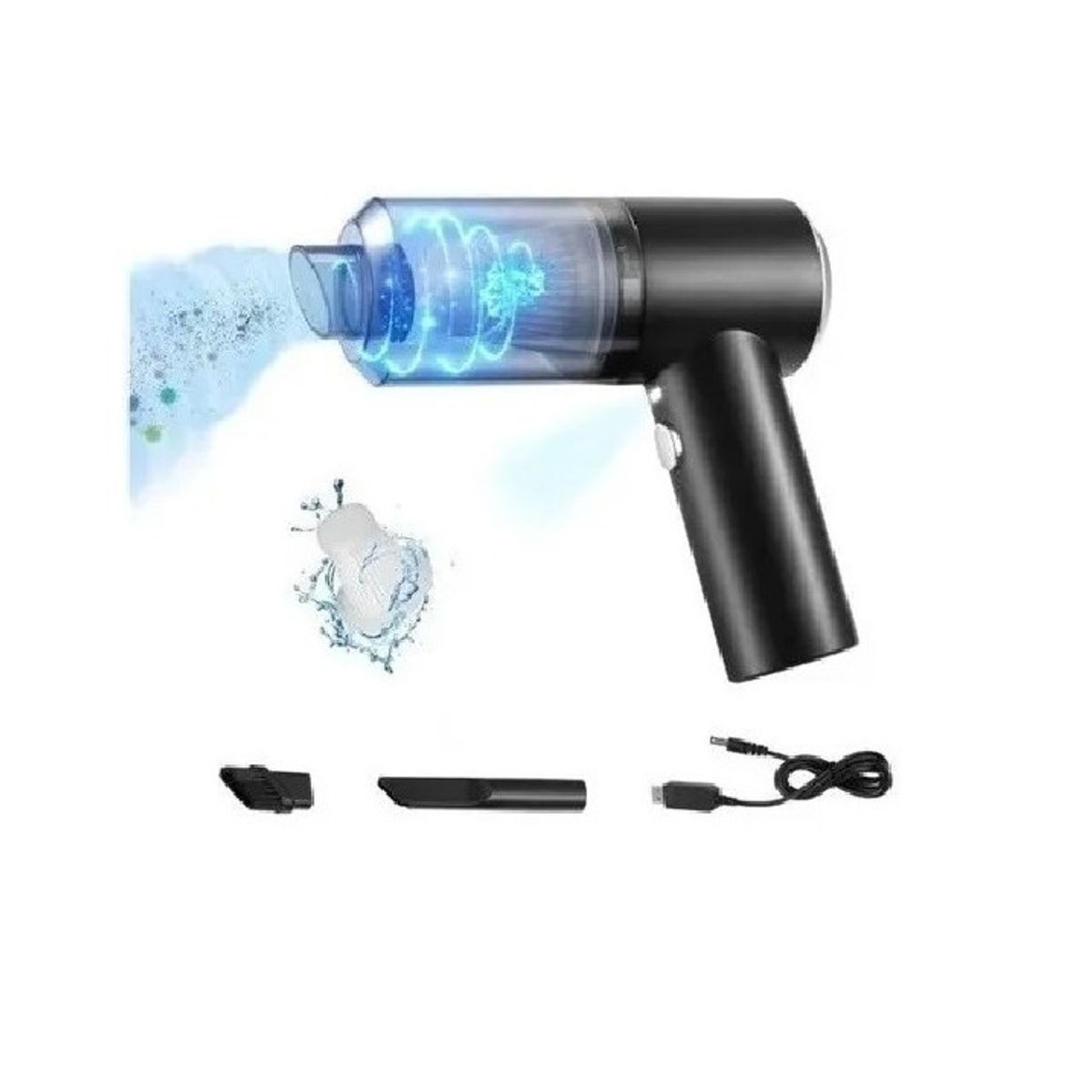 GENERICO - Aspiradora Portátil Inalámbrica Auto Hogar Con Linterna