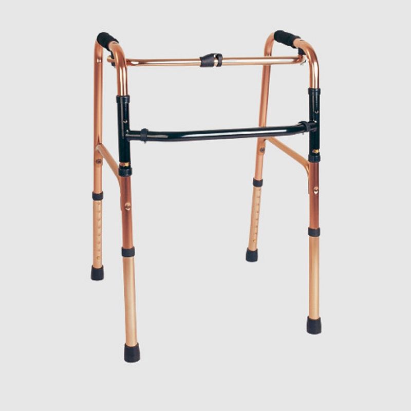 FIRST CARE - ANDADOR ALUMINIO PLEGABLE PASO A PASO BRONCE