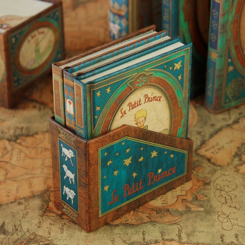 GENERICO - Set  Mini Libretas con Caja Principito Colección Estrellas