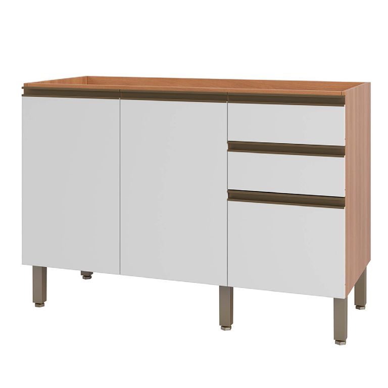 Base de Cocina Macadamia para Lavaplatos Canela-Blanco