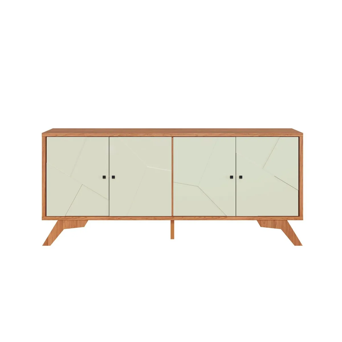 ROCA - Rack Santos 4 Puertas Blanco-Roble