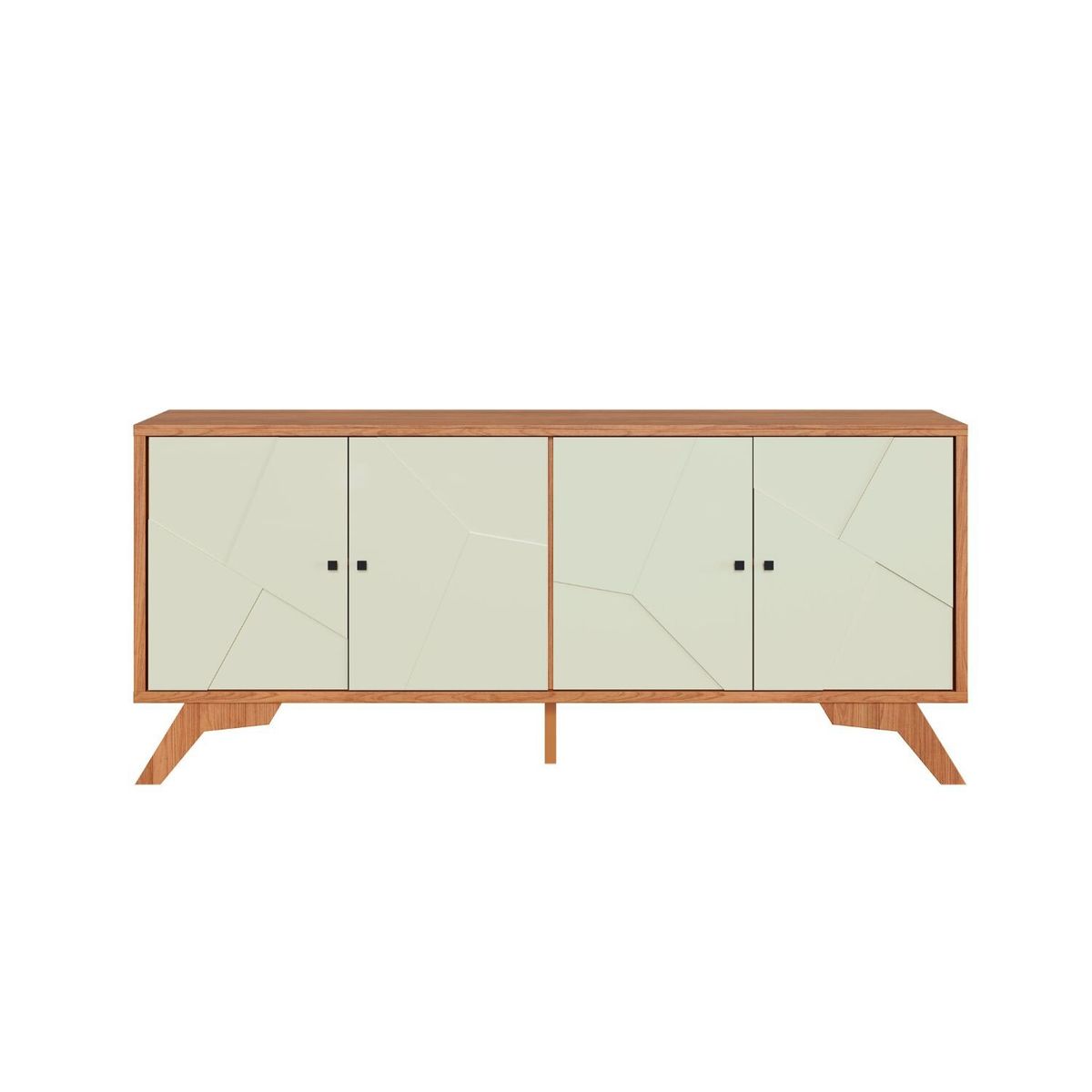 ROCA - Rack Santos 4 Puertas Blanco-Roble