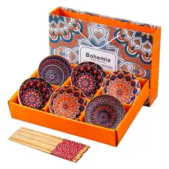 GENERICO - 6 Tazones De Cerámica Con Palillos Para Comida