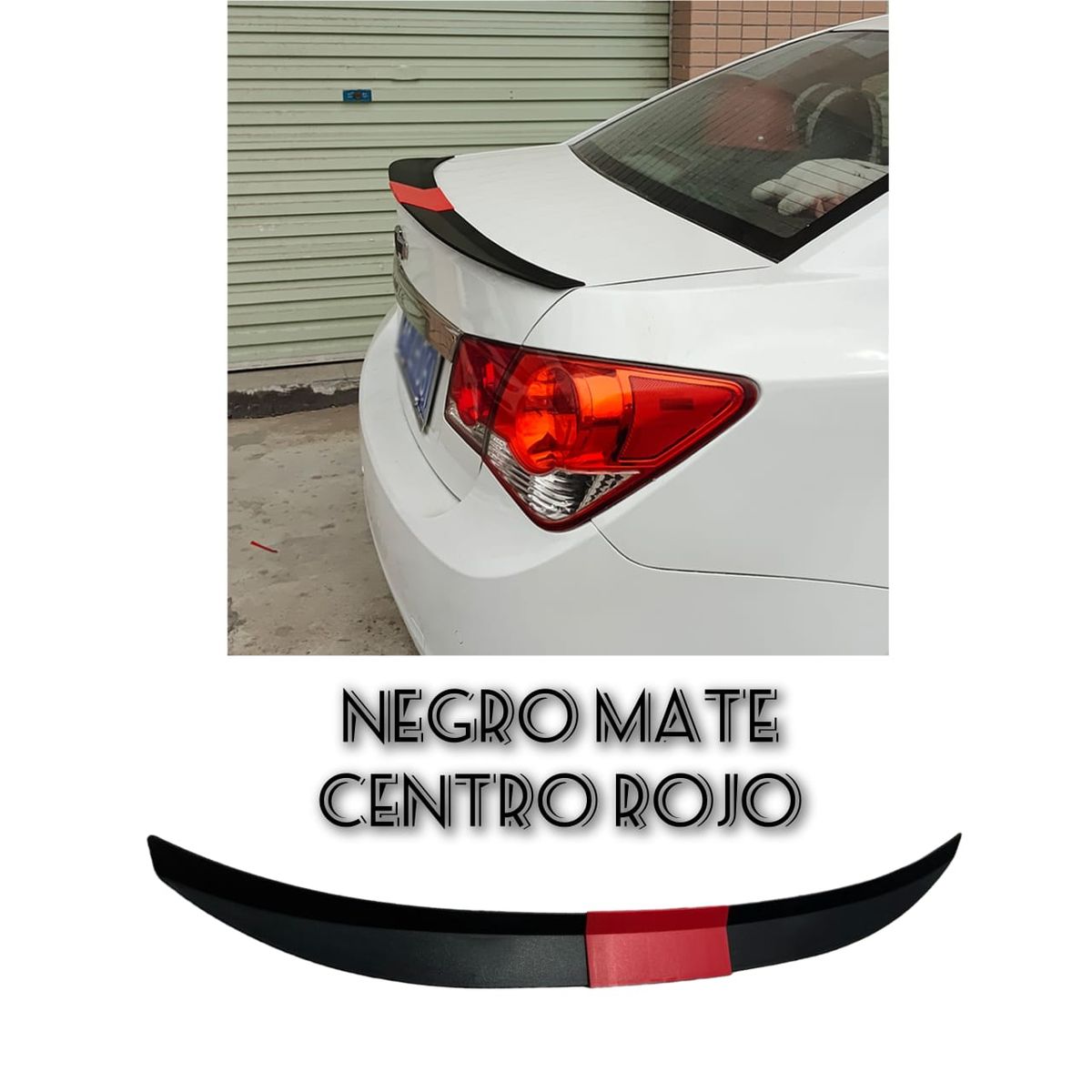 GENERICO - Lip Alerón maletero tunning universal para autos