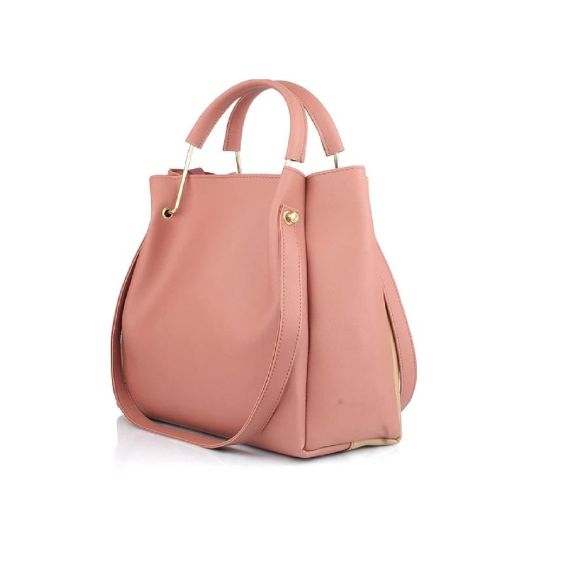 GENERICO - Doble Bolsa- Cartera Casual Rosa