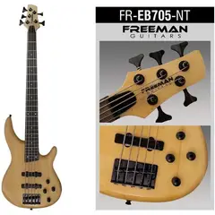 FREEMAN - Bajo Eléctrico 5 Cuerdas FREB705 - Natural