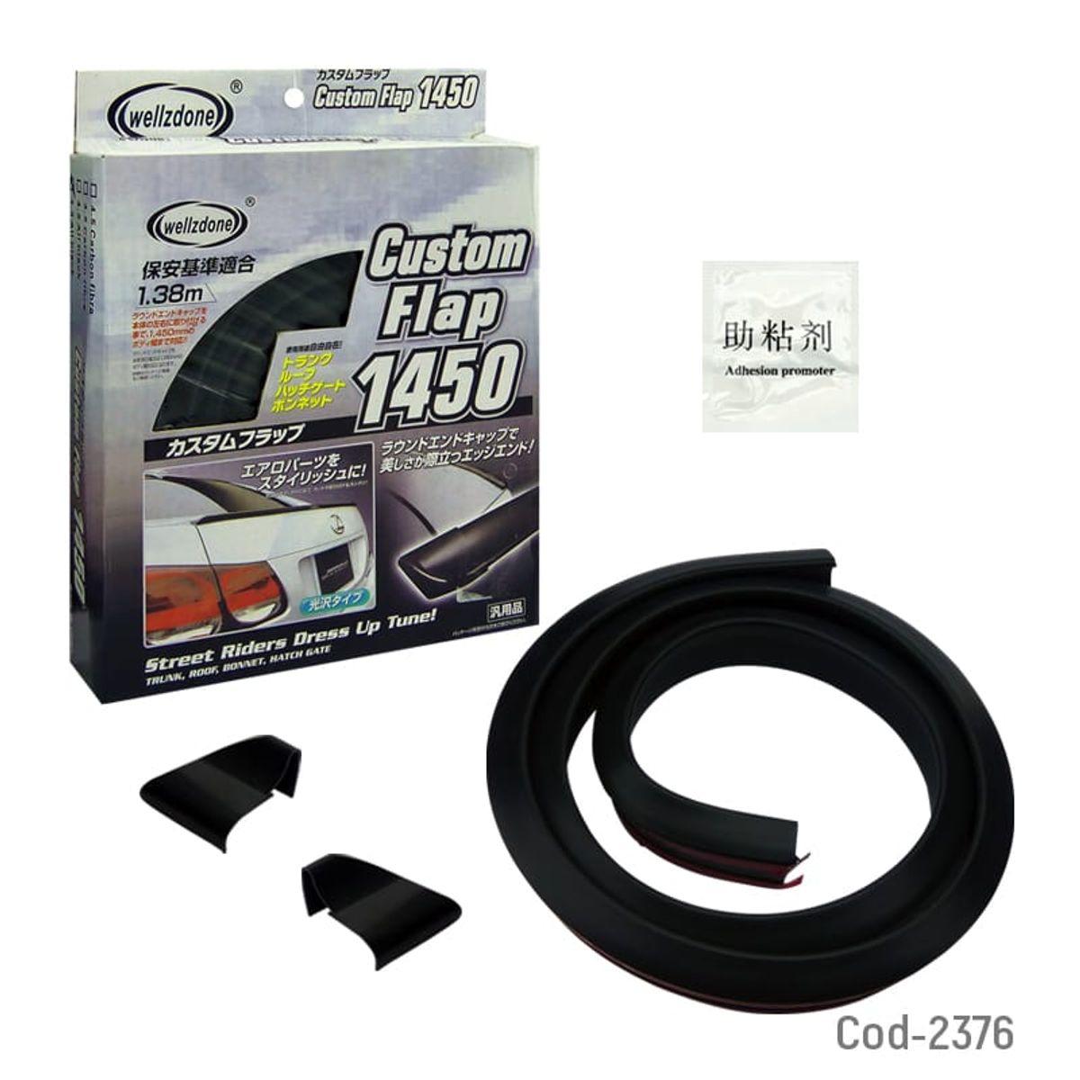 GENERICO - Lip alerón goma spoiler para maletero baúl de autos